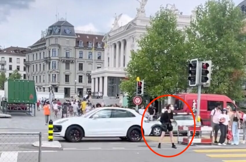  O româncă a făcut haos pe străzile din Zürich aruncând cu o cratiță în mașini