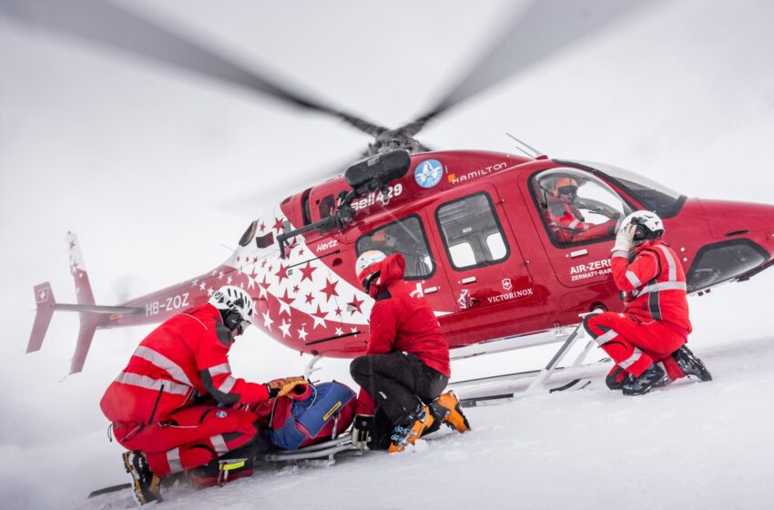  Echipajele de salvare Air Zermatt, peste 2.100 de intervenții cu elicopterele în anul 2022